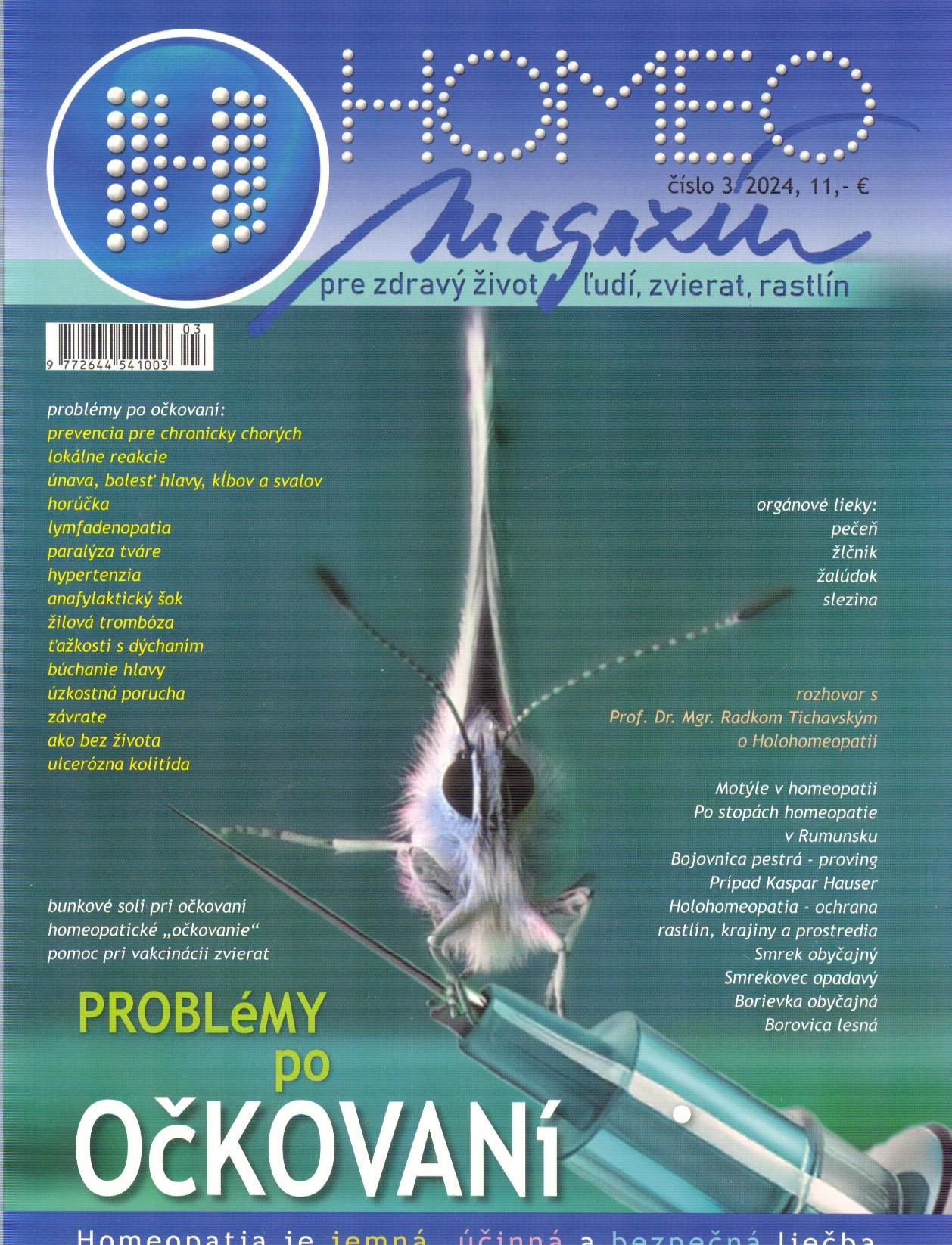 HOMEO magazín 3/2024 - Problémy po očkovaní