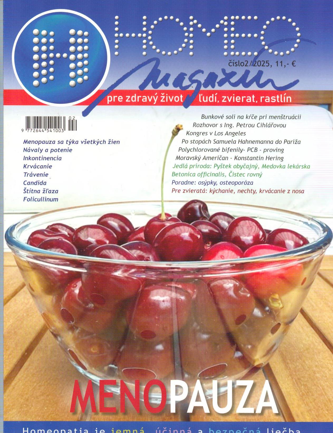 HOMEO magazín 2/2025 - Menopauza