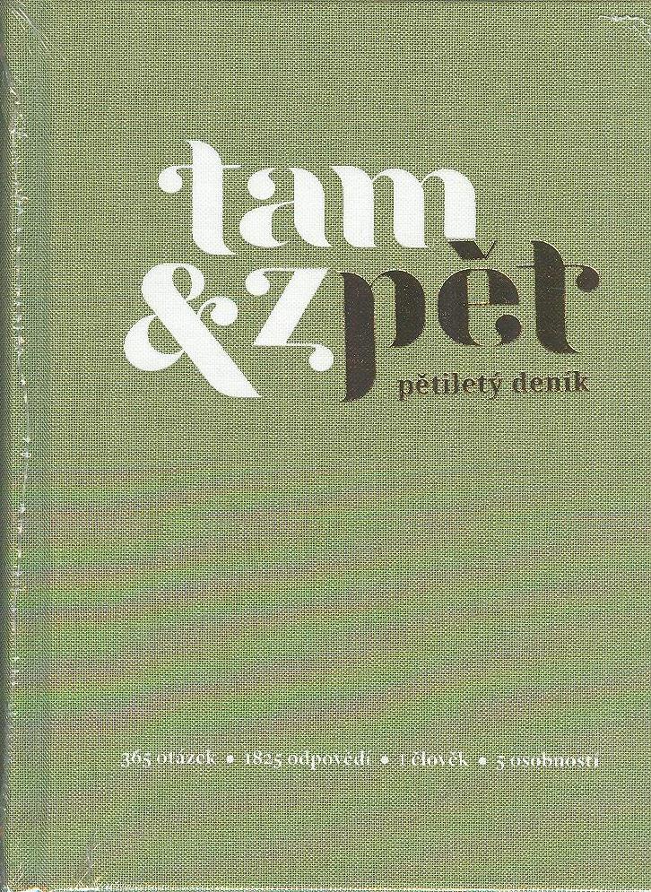 Tam a zpět - pětiletý deník 125x165 mm, zelený