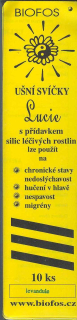 ušní svíčky Lucie, levandule, krabička 10 ks