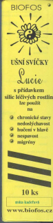 ušní svíčky Lucie, máta, krabička 10 ks