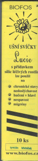 ušní svíčky Lucie, tymián-hřebíček, krabička 10 ks