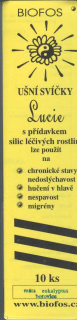 ušní svíčky Lucie, máta-euk.-bor., krabička 10 ks