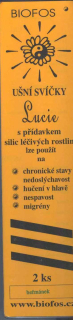 ušní svíčky Lucie, heřmánek, krabička 2 ks
