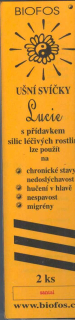 ušní svíčky Lucie, santal, krabička 2 ks