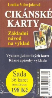 Vdovjaková Lenka: Cikánské karty - Základní návod na výklad (+karty)
