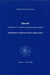Sborník před. z 3. roč. homeopatických kazuistik