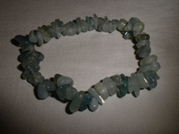 náramek akvamarín tromlovaný