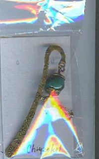 Záložka kovová s přívěskem - malá