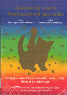 Scherer Věra: Afirmační karty - Mysli pozitivně jako kočka