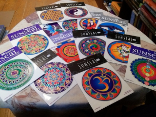 mandaly - samolepky na sklo velké (Sunseal)