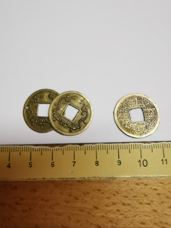 I-ťing mince 3 ks s čtverc. otvorem, 20 mm, tenké