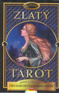 Marchetti Ciro: kapesní Zlatý tarot (kniha a 78 karet)