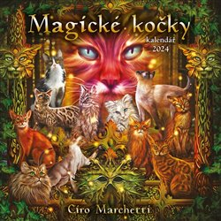 Marchetti Giro: Kalendář 2024 - Magické kočky (nástěnný)