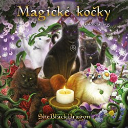 SheBlaskDragon: Kalendář 2025 - Magické kočky (nástěnný)
