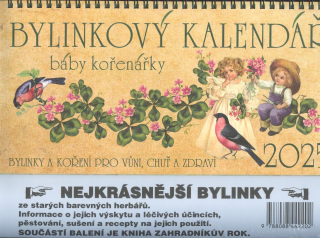 Trnková Klára: Bylinkový kalendář báby kořenářky 2025+Byl. a koř.