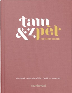 Tam a zpět - pětiletý deník 125x165 mm, růžový