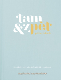 Tam a zpět - pětiletý deník 125x165 mm, sv. modrý